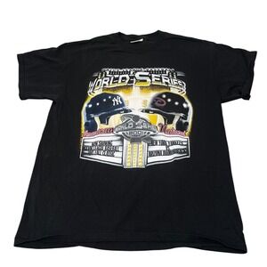 Delta Pro Weight T Shirt Men L Black 2001 World Series Yankees Diamondbacks